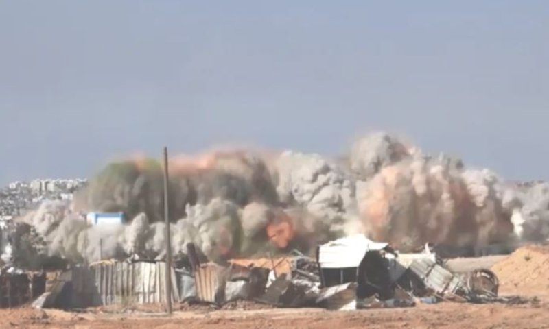 צפו: כך פוצץ בית הספר של אונר"א בבית חאנון