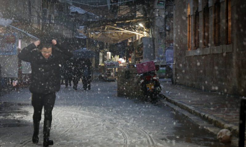 כביש 1 וכבישים ביו"ש נחסמו בגלל השלג