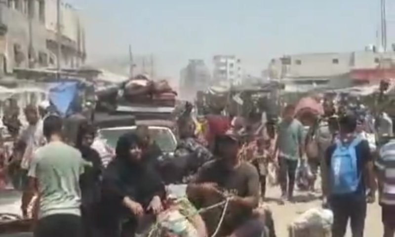 צה"ל תוקף בעוצמה: העזתים בורחים מחאן יונס