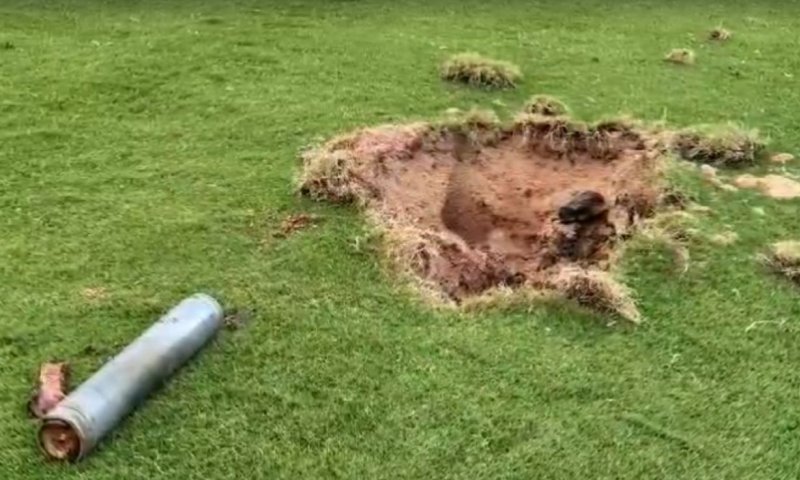 בק"ש חשפו את הפגיעה הישירה באצטדיון. צפו בתיעוד