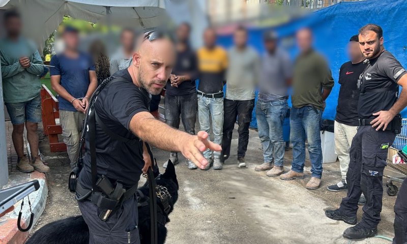 מבצע רחב: 43 שוהים בלתי חוקיים נעצרו בגוש דן