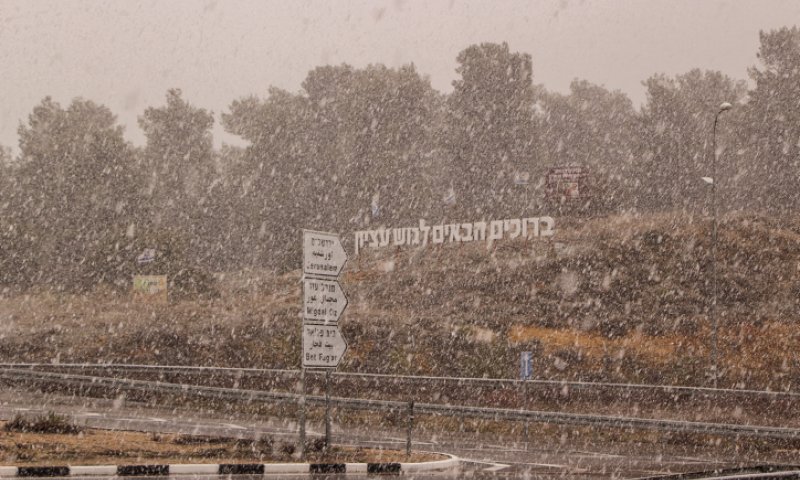 גל קור; שלג בצפון ובירושלים. תחזית מזג אוויר