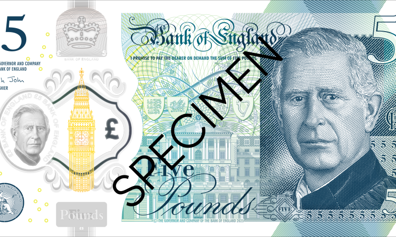 נחשף: כך ייראו השטרות עם דיוקנו של המלך צ'ארלס