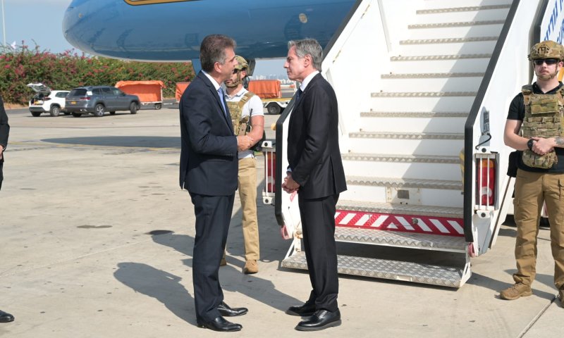 תמיכה מארה"ב: אנתוני בלינקן נחת בישראל