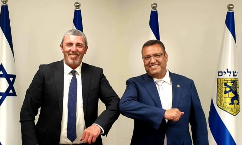 הרב רפי פרץ נפגש עם ראש עיריית ירושלים
