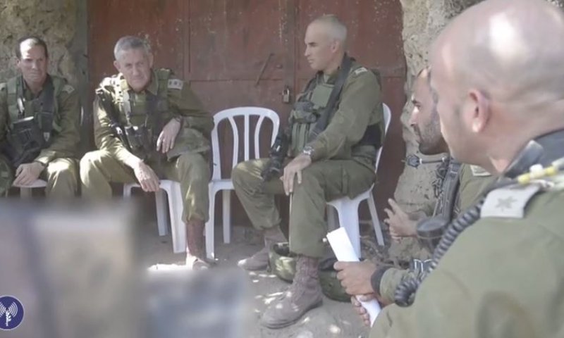 צפו בתיעוד: הרמטכ"ל נכנס לעזה
