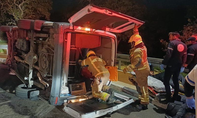 בוקר קשה בדרכים: 10 פצועים ב-2 תאונות ברחבי הארץ