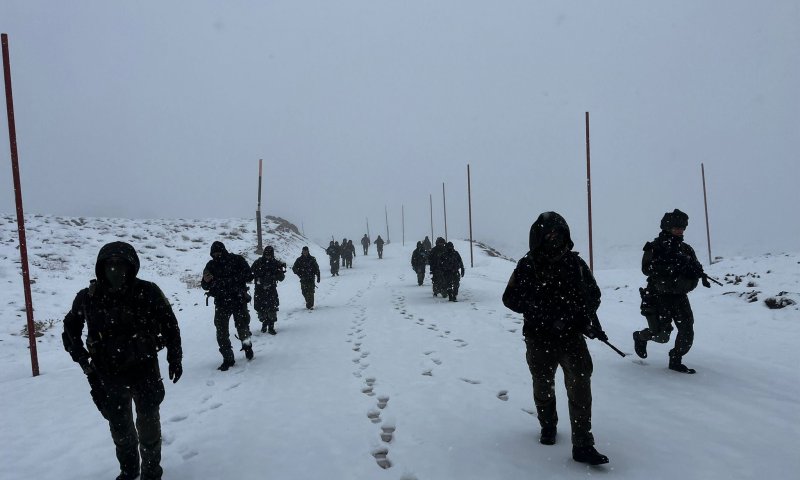 תיעוד "ביירון" בחרמון: כך יוצאים הלוחמים לשטח בפסגה המושלגת