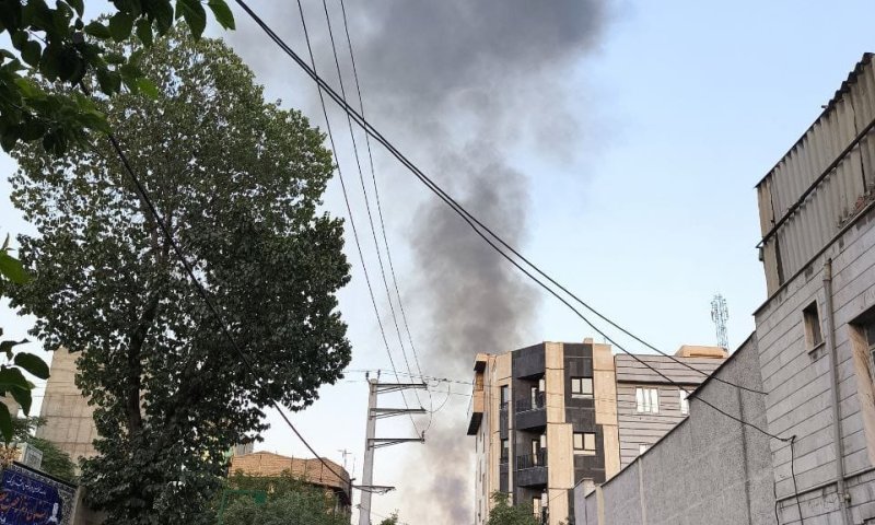 האופוזיציה באיראן מפרסמת תיעוד עשן בטהרן ממקור לא ידוע