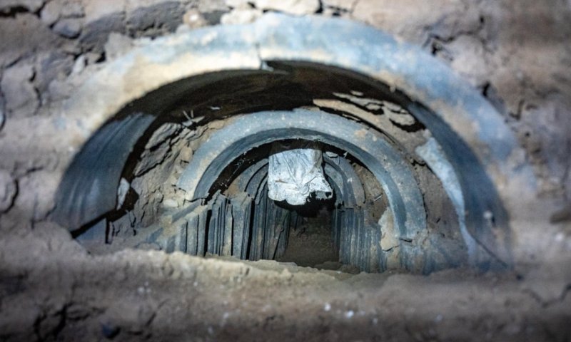 מנהרת ענק אותרה בחאן יונס; זה מה שנמצא בה