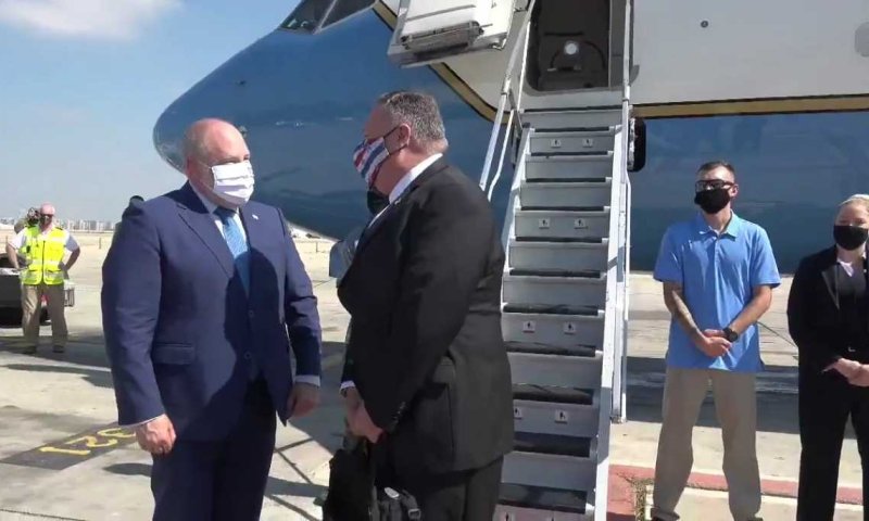 פומפאו עזב בטיסה הרשמית הראשונה מישראל לסודן