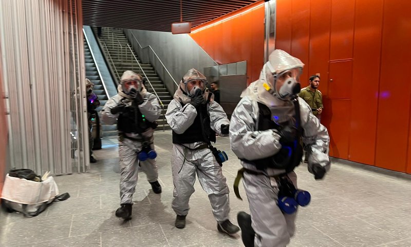 גופי החירום מתרגלים מתקפת טרור ברכבת&nbsp;הקלה