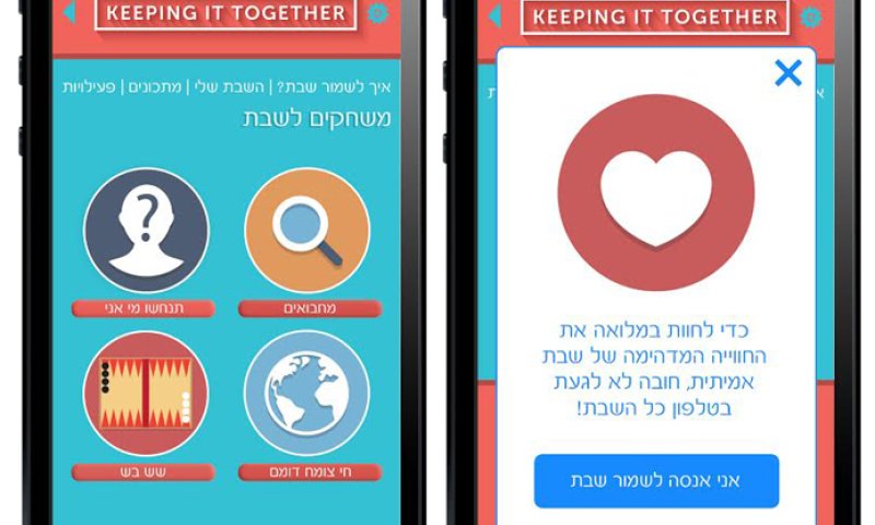 האפליקצייה שתדווח אם אתם שומרים שבת