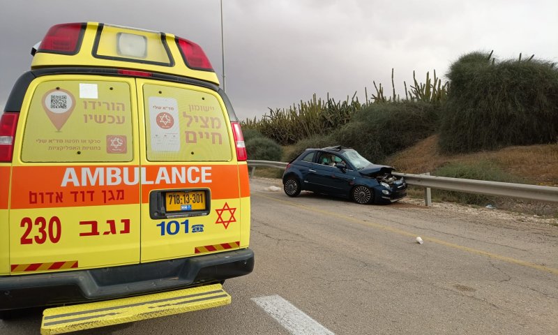 3 פצועים בתאונת דרכים פונו במסוקים לבתי החולים
