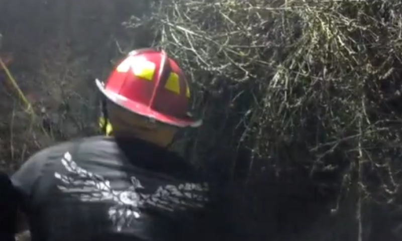 צפו: רגעי החילוץ של הלוחם שנפל לבור