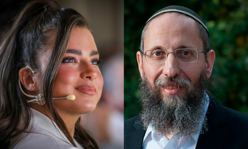 הפגישה המפתיעה של נועה קירל והרב הסרוג