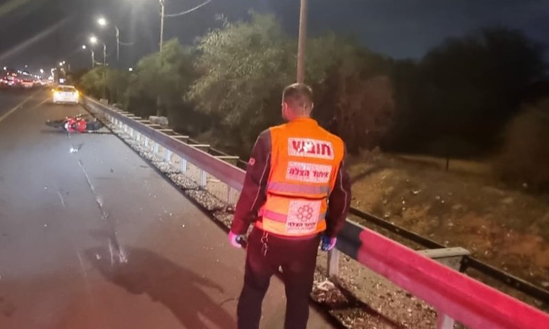 רוכב אופנוע נפגע באורח קשה סמוך לראשון לציון