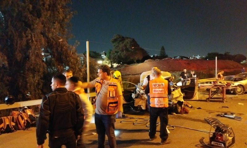 6 פצועים ביניהם אנוש בתאונה קשה בכביש 40