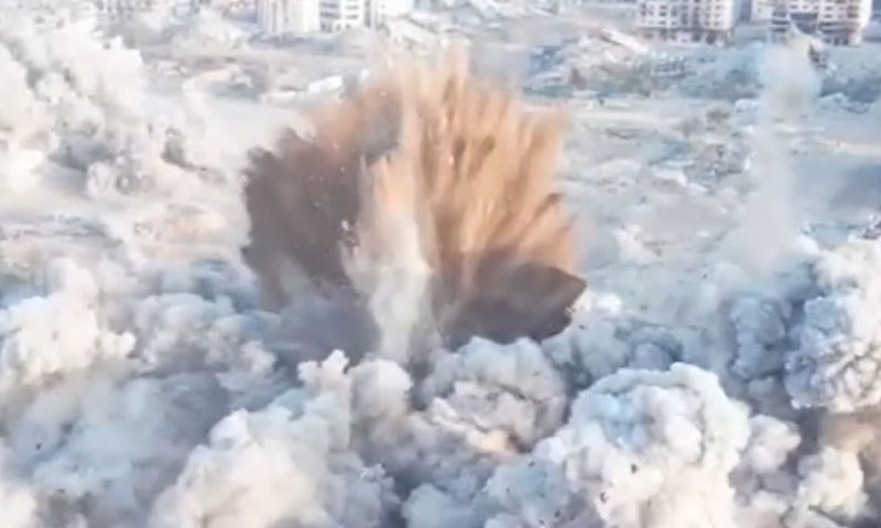 צפו: פוצצה מנהרת המטכ"ל של החמאס