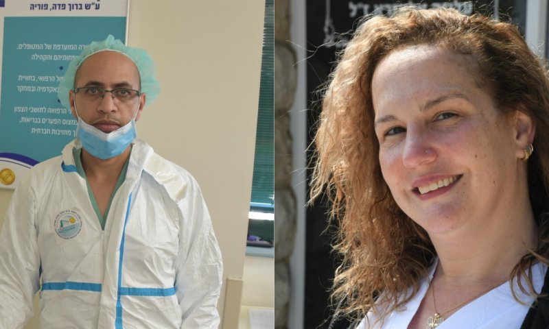 אח ואחות משני בתי חולים ישיאו את משואת הקורונה