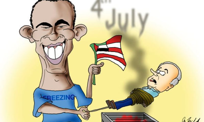 הקריקטורה היומית של אור רייכרט: ברביקיו אמריקאי