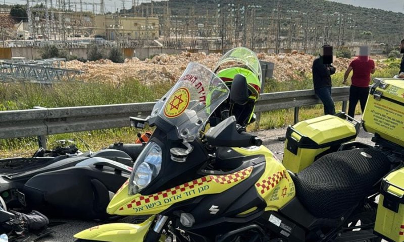 רוכב אופנוע נהרג בכביש 5 סמוך לאריאל