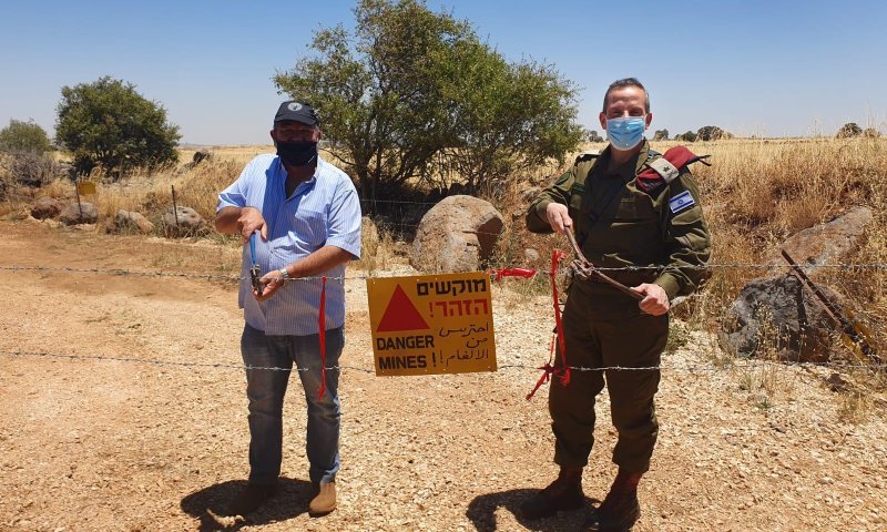 עמק הבכא נוקה ממוקשים והפך לשדה חקלאי