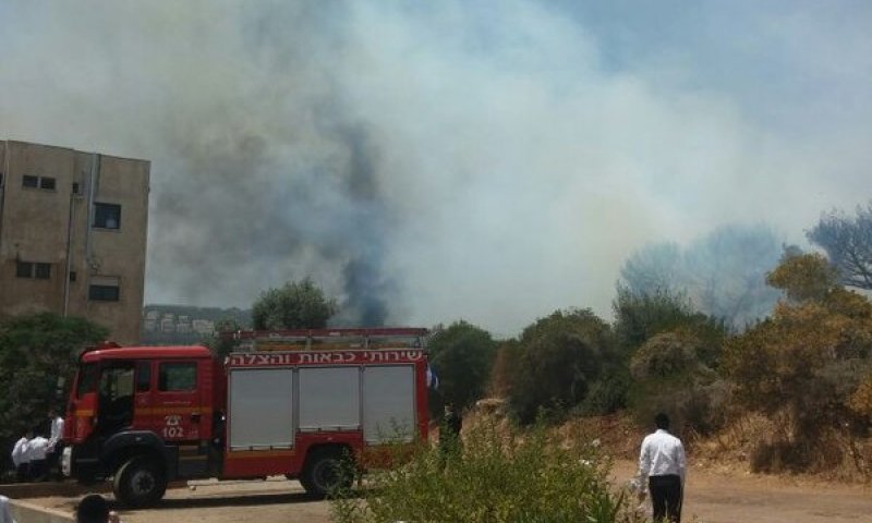 האש התקרבה לישיבה, 300 התלמידים פונו