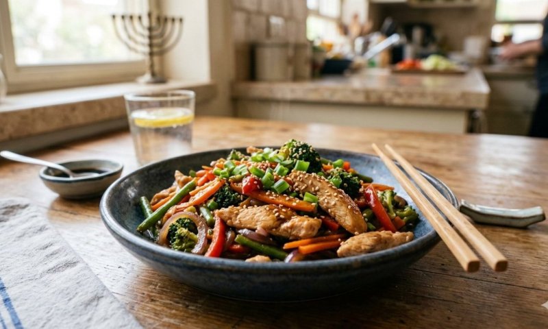 המנה שתנצח את האזעקות: מתכון למוקפץ עוף וירקות ב-10 דקות