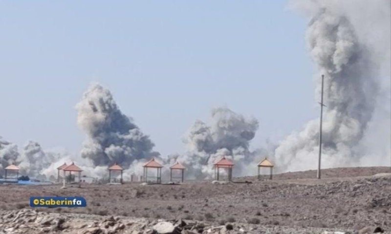 "חגורת אש": הפצצות שרשרת של מנהרות באיראן 