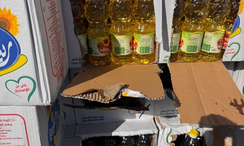 סוכלה הברחת שמן מנוע לעזה במשאית סיוע של האו"ם