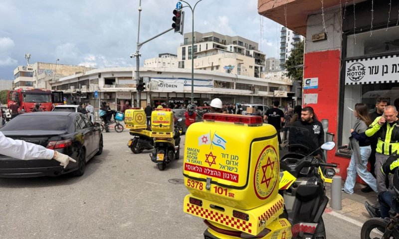 דיווח ראשוני: נפילה בתל אביב; 2 פצועים במקום