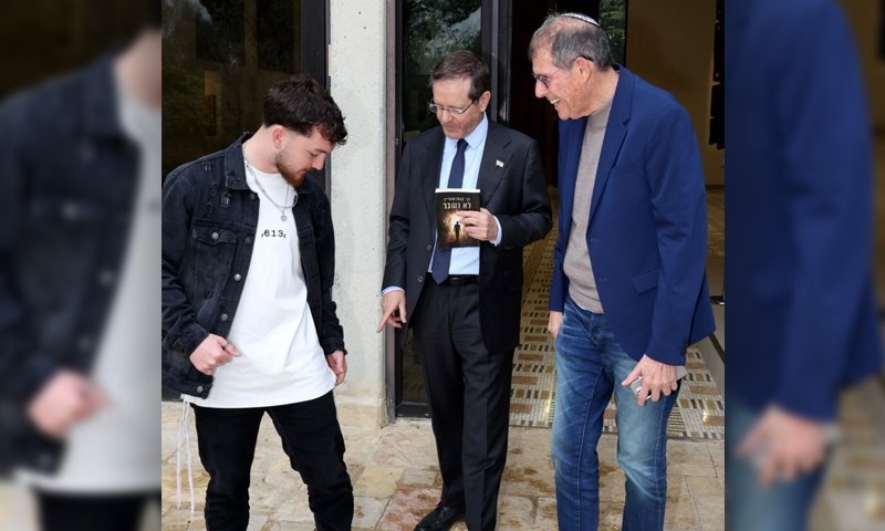 "שמענו אותך במנהרות": הרגע שריגש את הנשיא במפגש עם בר קופרשטיין