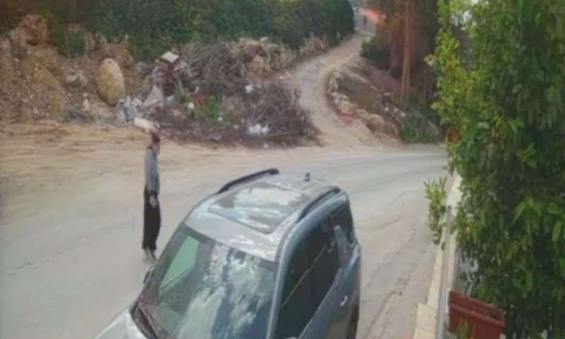 תיעוד מטורף: רגע נפילת הטיל; שריפת ענק ופיצוצים 