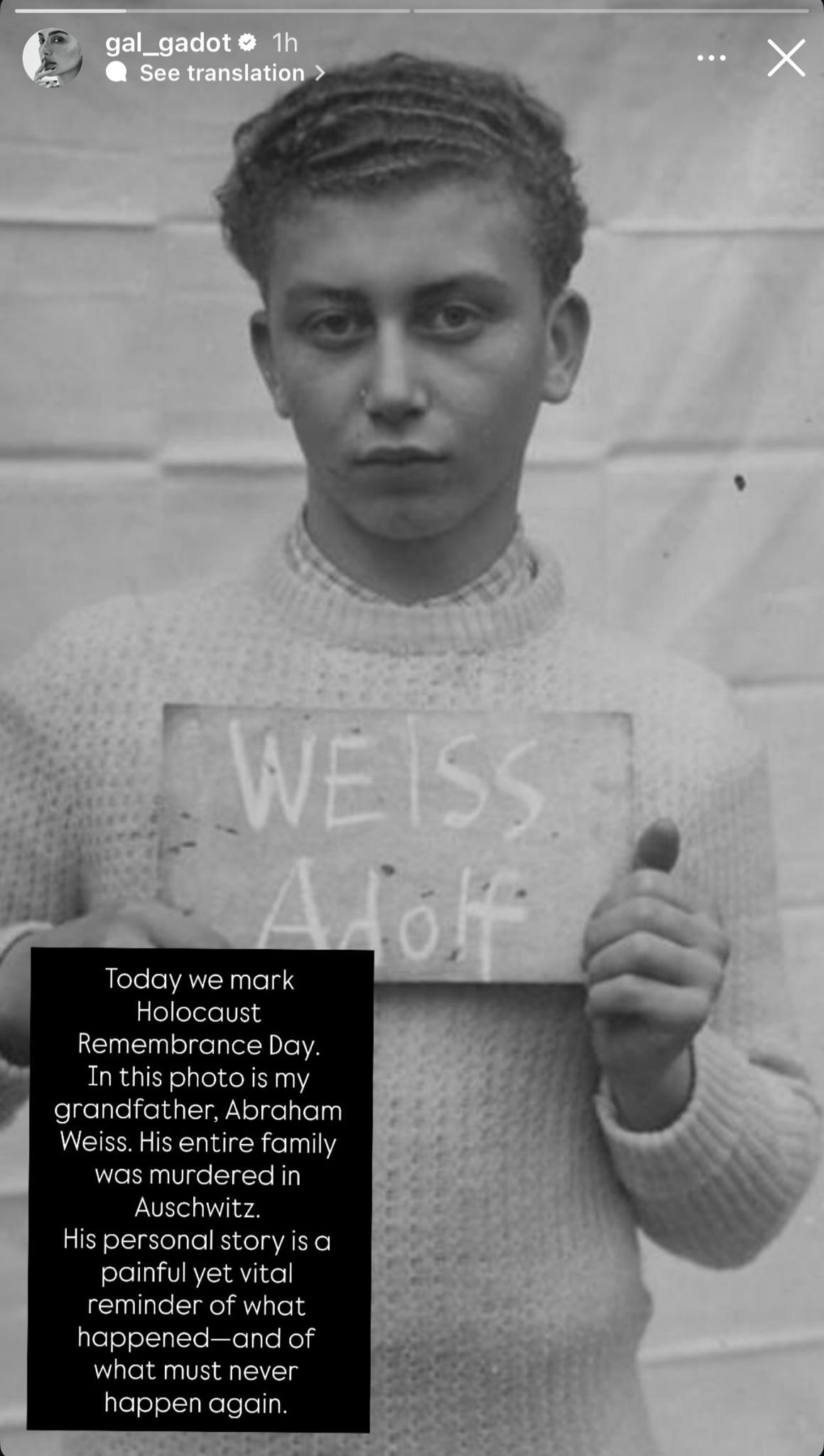 מתוך הסטורי של גל.