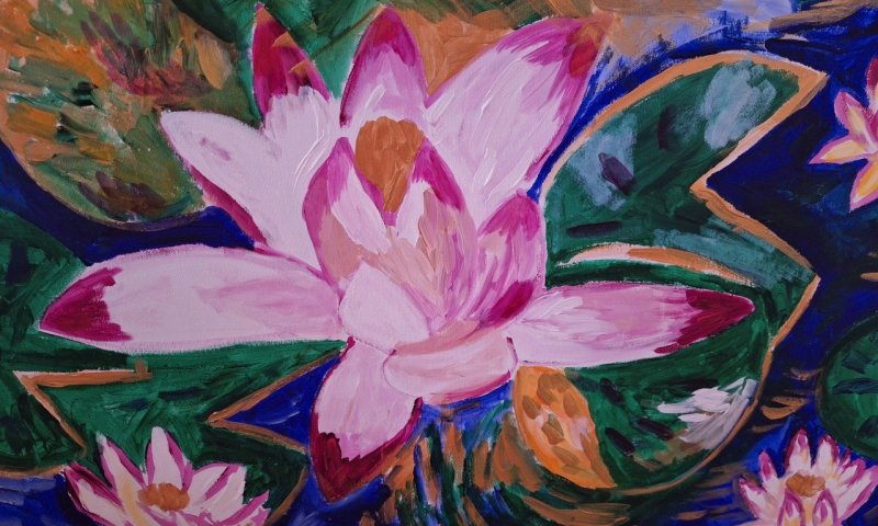 פריחה על הבד: תערוכה חדשה לאמנית אנה דבורקין בהשראת מדיטציה