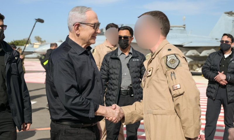 נתניהו עם טייסי ארה"ב: ״שיתוף הפעולה היסטורי״